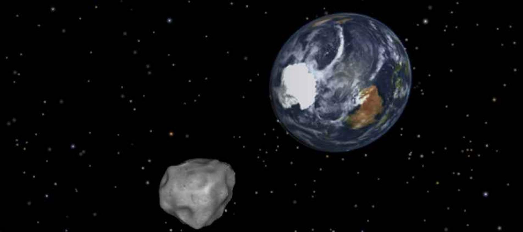 Asteroïde scheert vlak langs de aarde