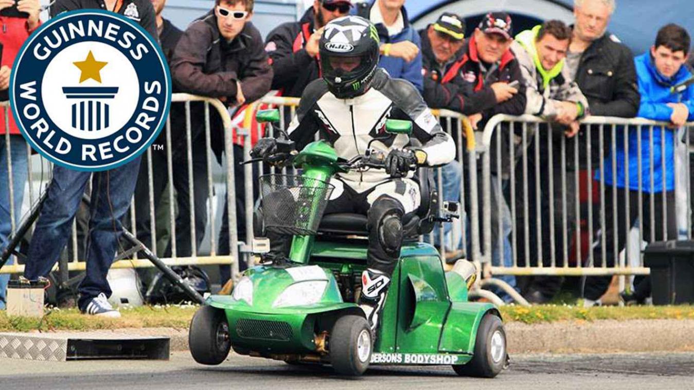 's Werelds snelste scootmobiel: 173 kilometer per uur