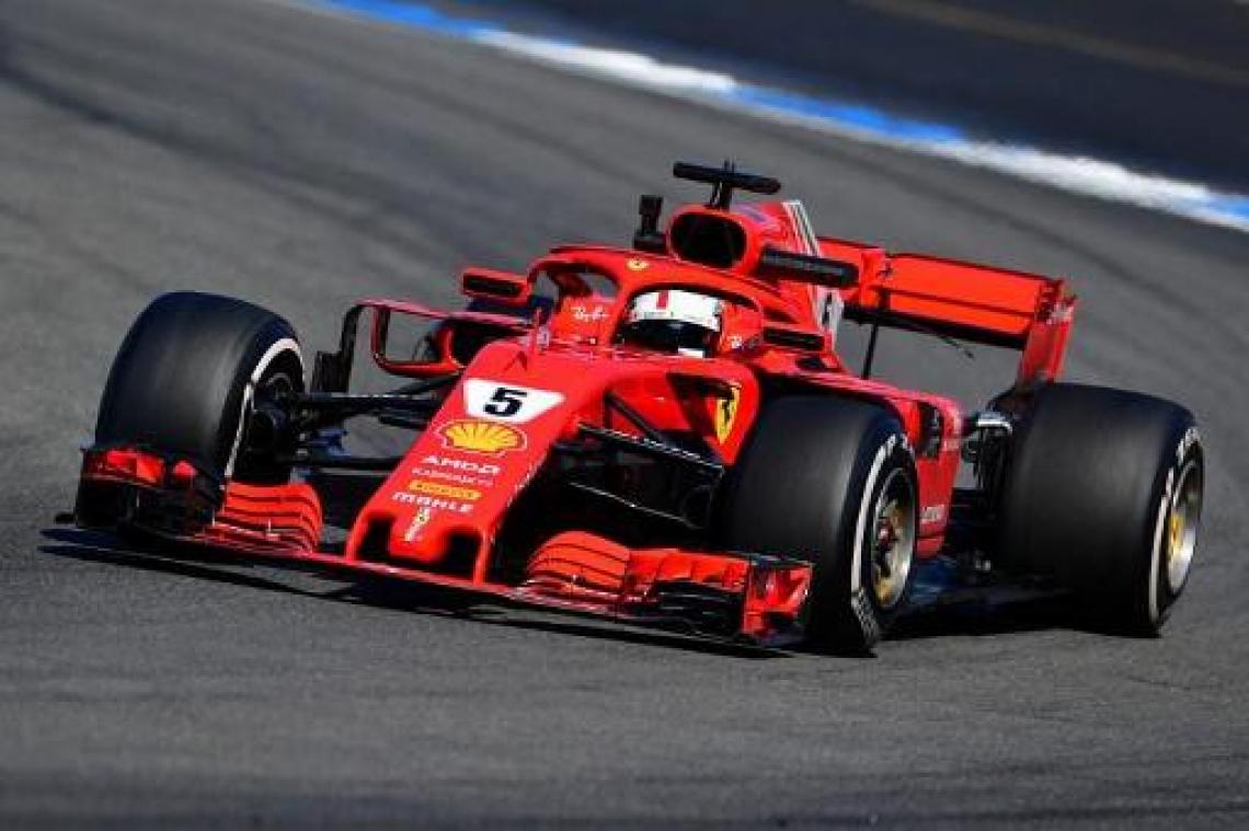 Sebastian Vettel (Ferrari) verovert voor eigen volk polepositie in GP van Duitsland