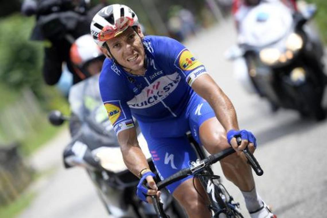Philippe Gilbert stapt uit de Tour