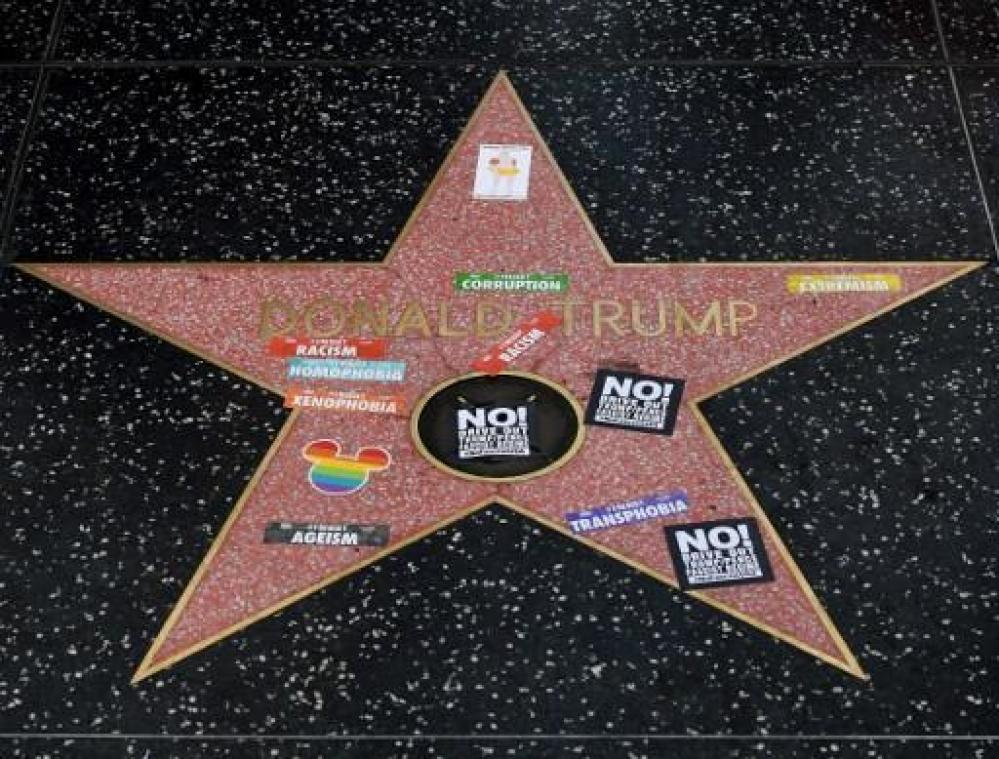 Hollywood-ster van Trump opnieuw vernield
