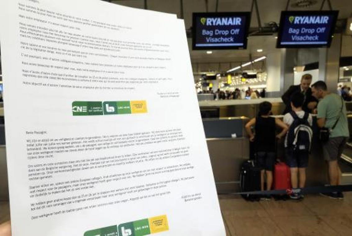 Tien van de elf Ryanairvluchten met Belgische bemanning blijven aan de grond in Brussel