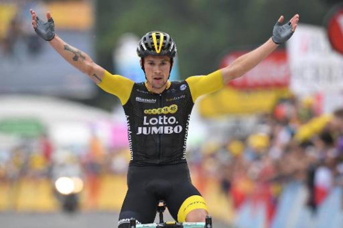 Primoz Roglic wint 19e rit en komt top drie binnen