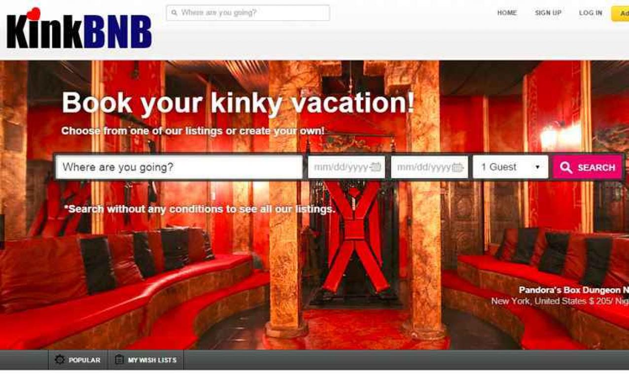 Boek een erotische overnachting via KinkBNB