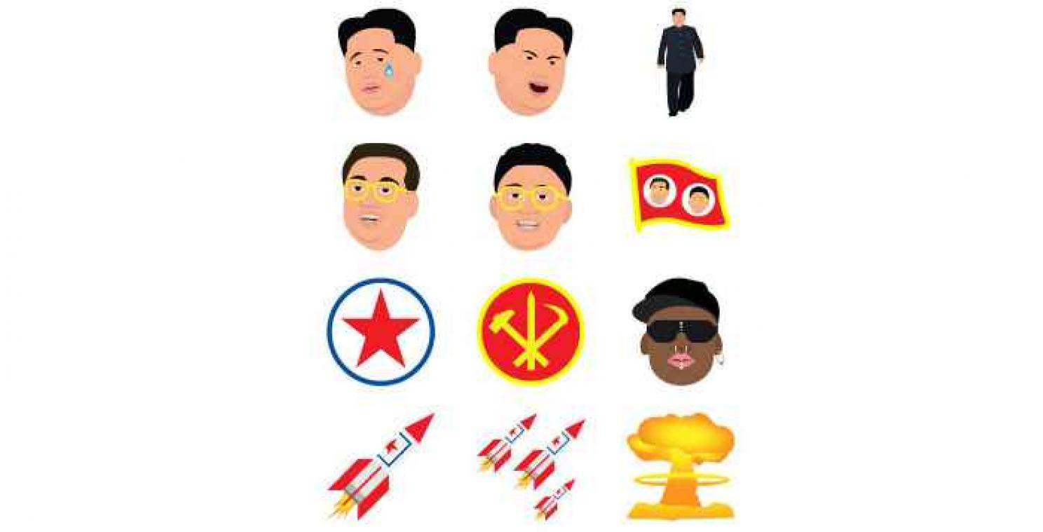 Noord-Koreaanse emoji's steken de draak met Kim Kardashian