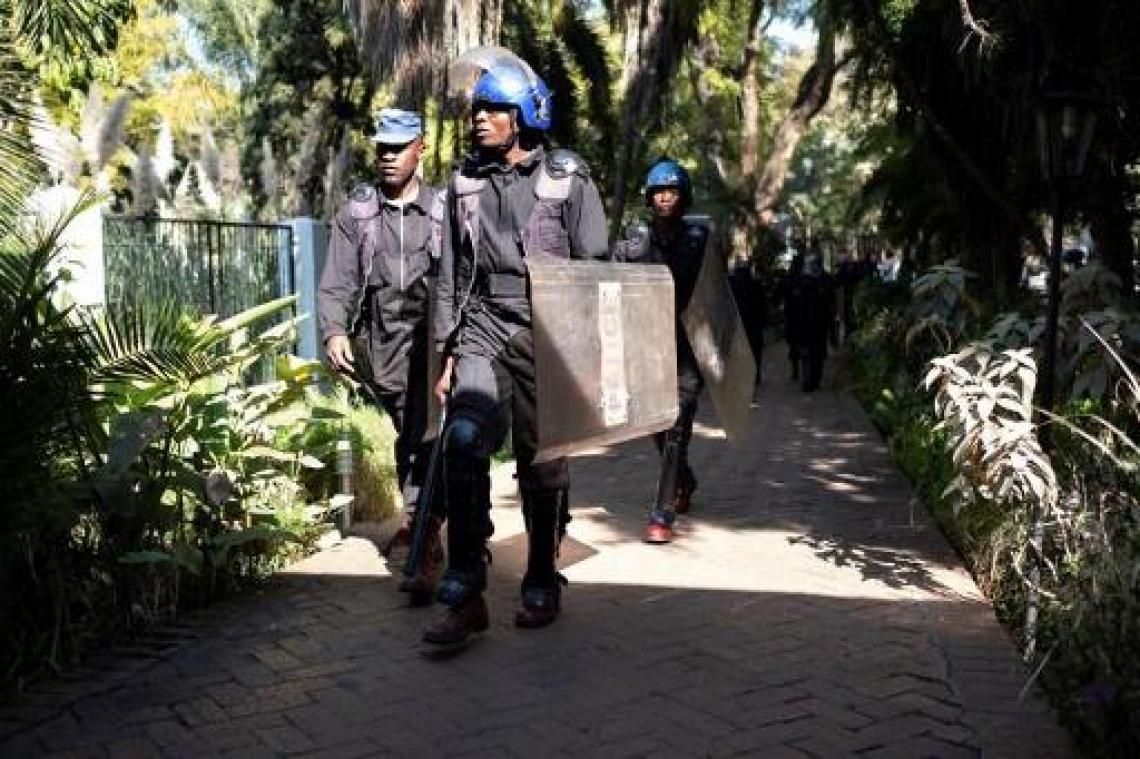 Politie verhindert persconferentie van Zimbabwaanse oppositieleider