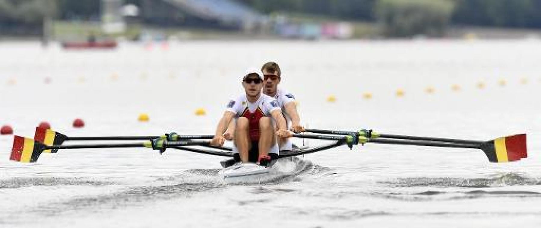 Tim Brys en Niels Van Zandweghe naar A-finale in dubbeltwee lichtgewichten