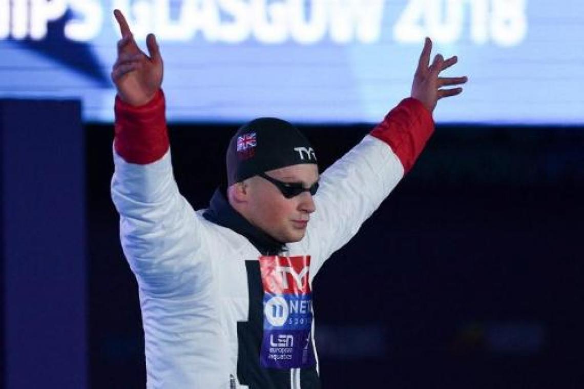 Glasgow 2018 - Adam Peaty verbetert wereldrecord op 100 meter schoolslag