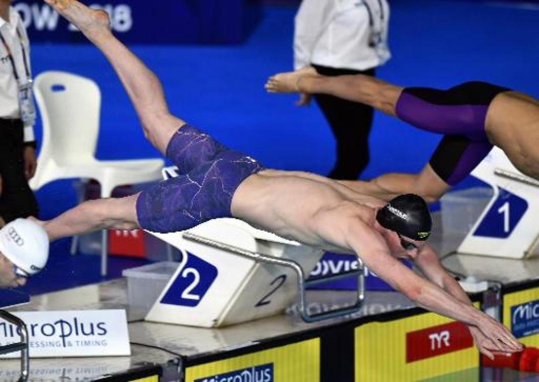 Glasgow 2018 - Louis Croenen (zwemmen) en Brys-Van Zandweghe (roeien) behalen finaleplaatsen