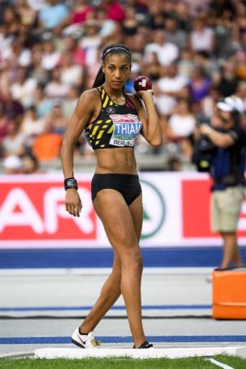 EK atletiek - Nafi Thiam sluit openingsdag zevenkamp af op tweede plaats