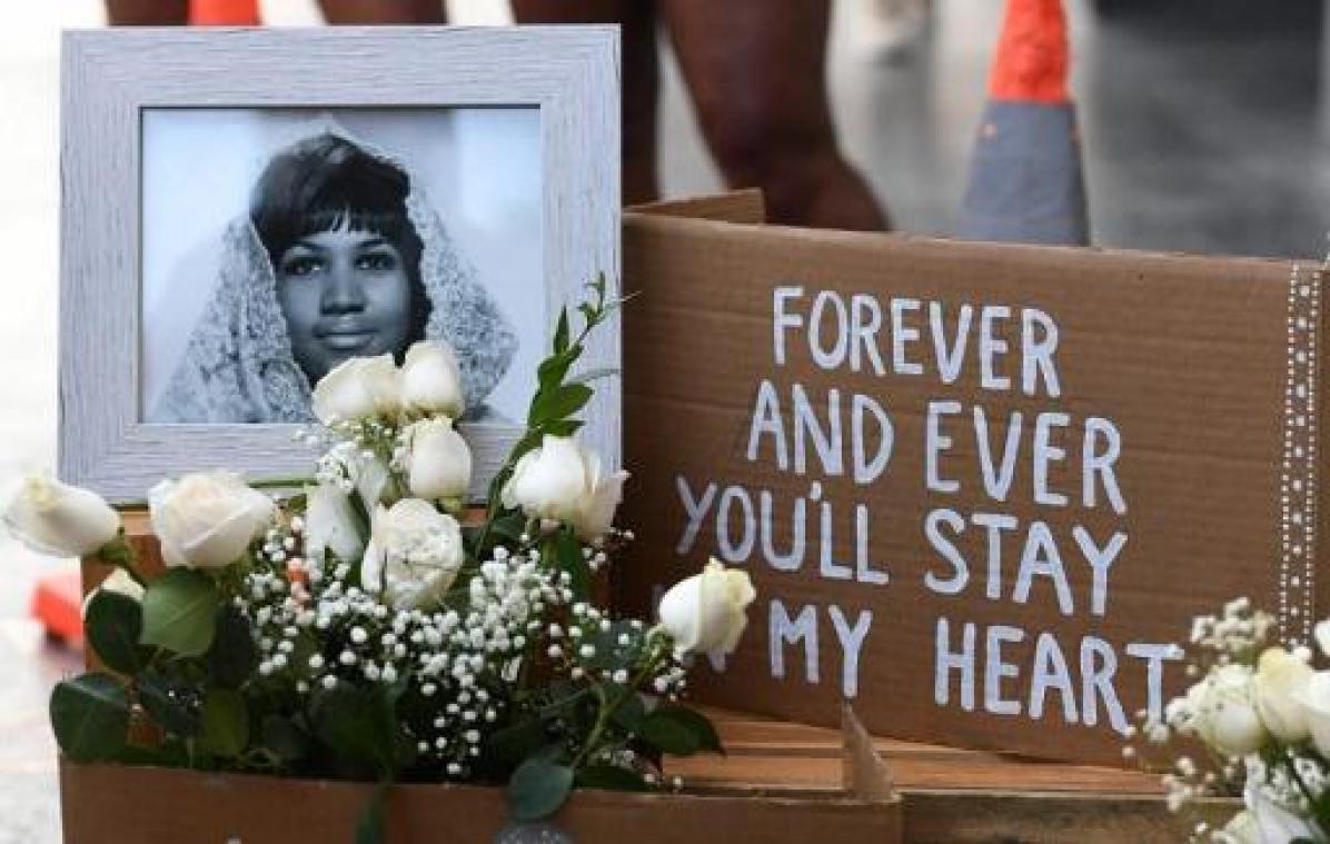 President Trump en ex-president Obama eren Aretha Franklin
