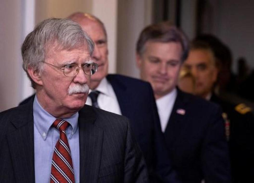 VS-veiligheidsadviseur Bolton spreekt Netanyahu over Iran
