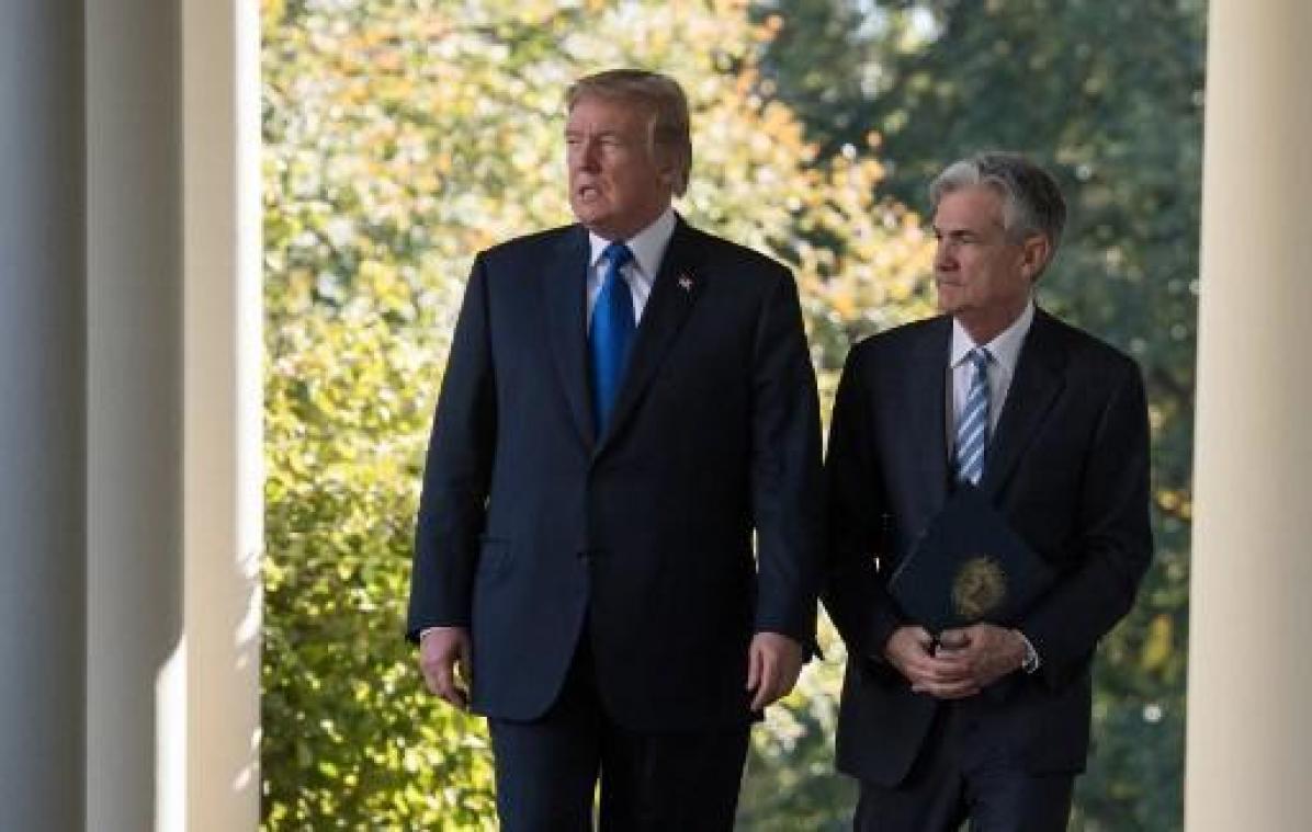 "Trump klaagt over Fed-baas Powell"