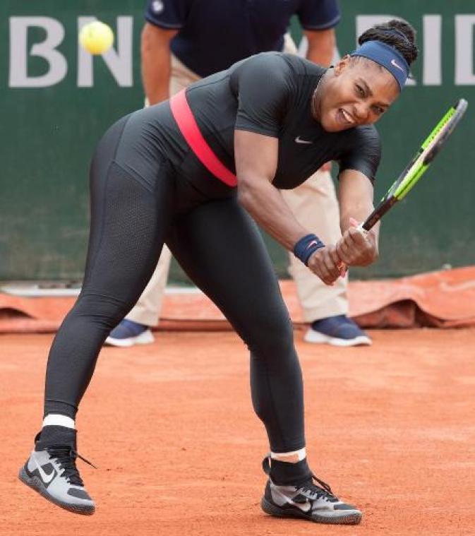 Serena Williams moet 'Black Panther' outfit in de kast laten tijdens Roland Garros