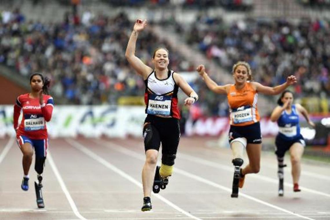 Gitte Haenen verovert brons in finale 100 meter EK para-atletiek