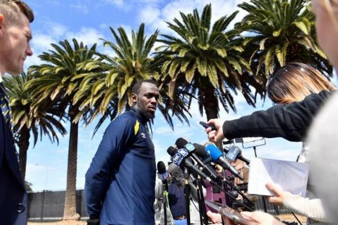 Usain Bolt heeft ritme van profvoetbal nog niet in de benen