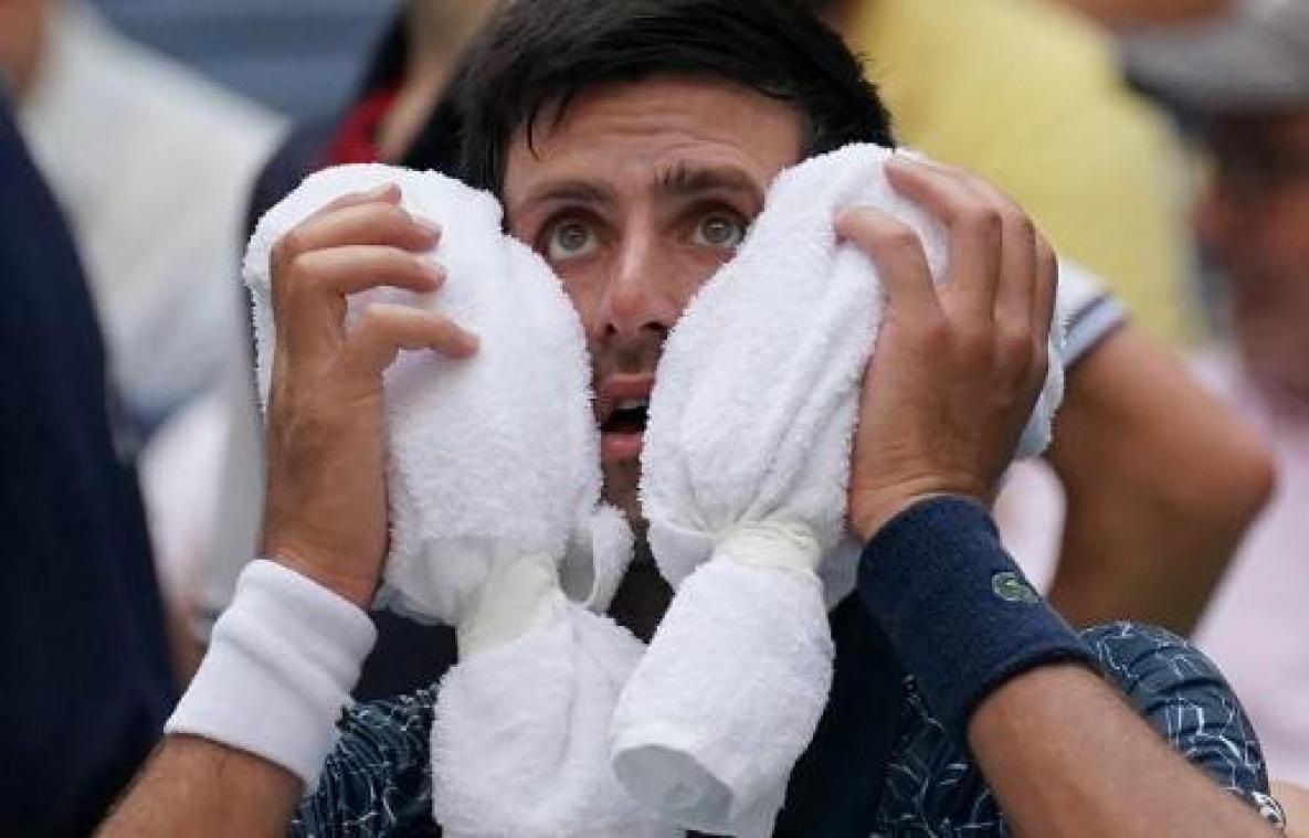 US Open - Djokovic moet zwoegen, maar bereikt tweede ronde