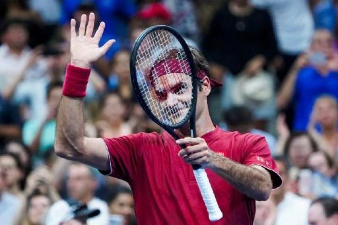 Federer heeft in eerste partij weinig moeite met Nishioka
