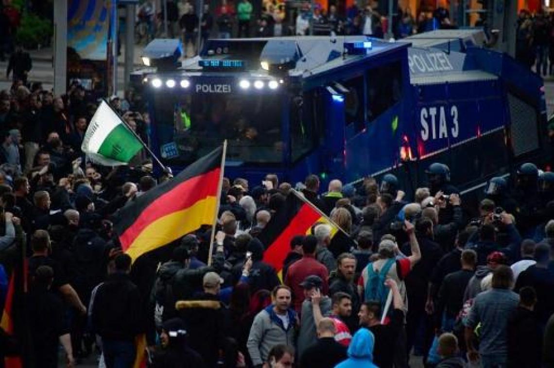 Betogingen in Chemnitz: 9 gewonden en 25 strafbare feiten opgetekend