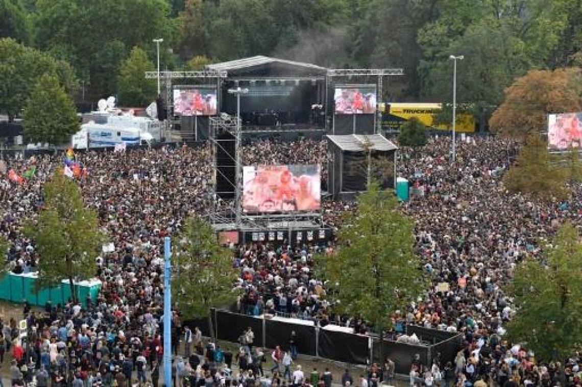 Tienduizenden mensen aanwezig bij concerten tegen extreemrechts in Chemnitz
