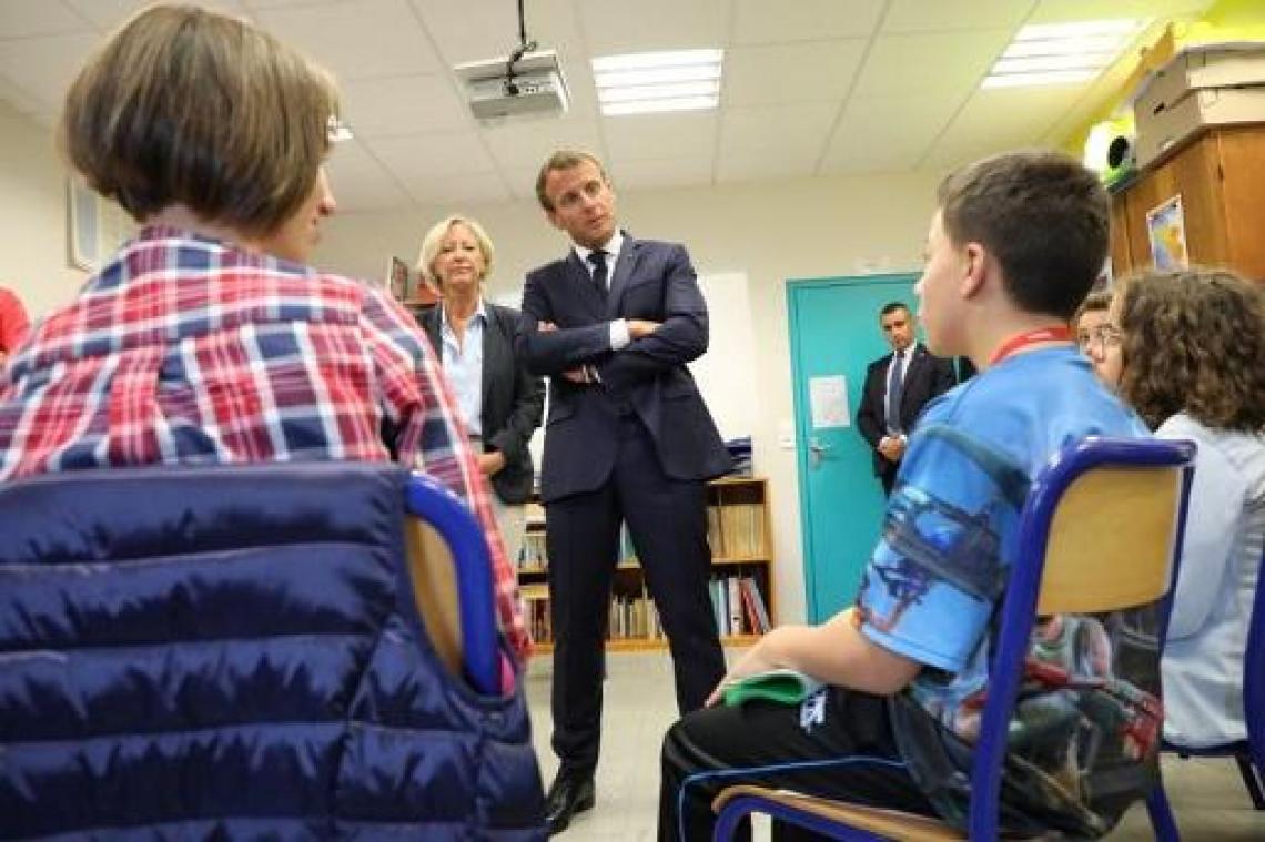 Populariteit Macron in vrije val