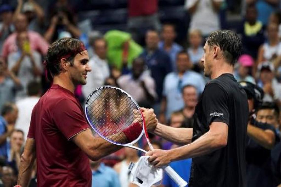Australiër Millman verrast Federer in achtste finale US Open