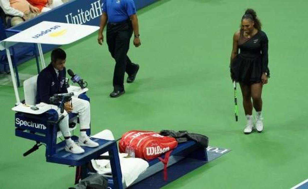 US Open - Williams snapt niets van besluit scheidsrechter