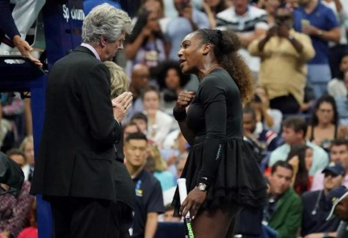 US Open - Boete voor Serena Williams na ruzie met wedstrijdleiding