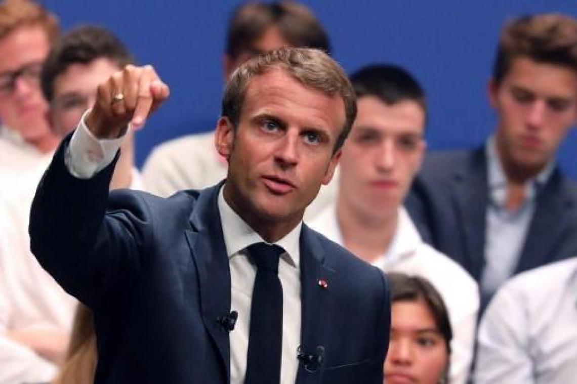 Populariteit Macron blijft dalen