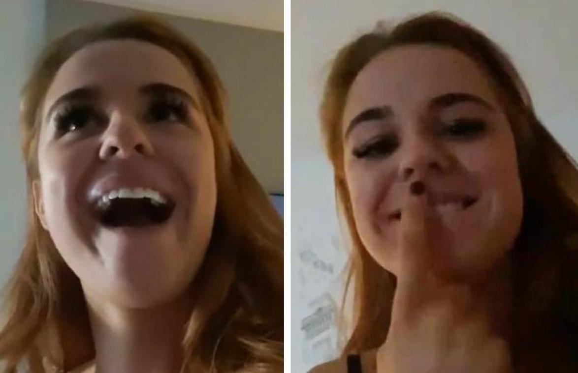 Vrouw heeft seks voor raam van hotelkamer, maar vergeet belangrijk detail... (video)