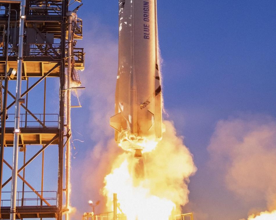 Jeff Bezos himself vliegt mee bij de eerste vlucht van zijn raket voor ruimtetoerisme