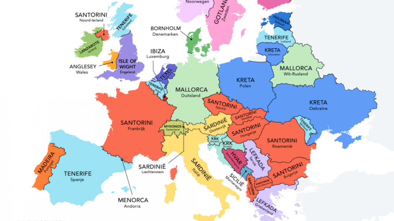 Naar deze eilanden gaan Europeanen het liefst op vakantie