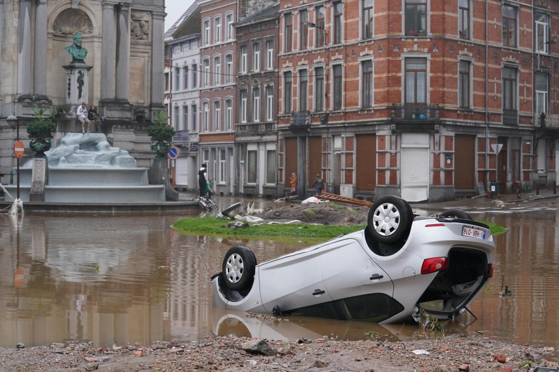 Noodweer teistert België