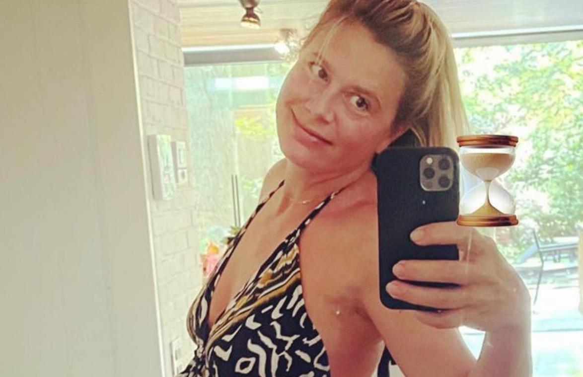 Hoogzwangere Nathalie Meskens toont bolle buik: «Hij kan nu elk moment komen» (foto)
