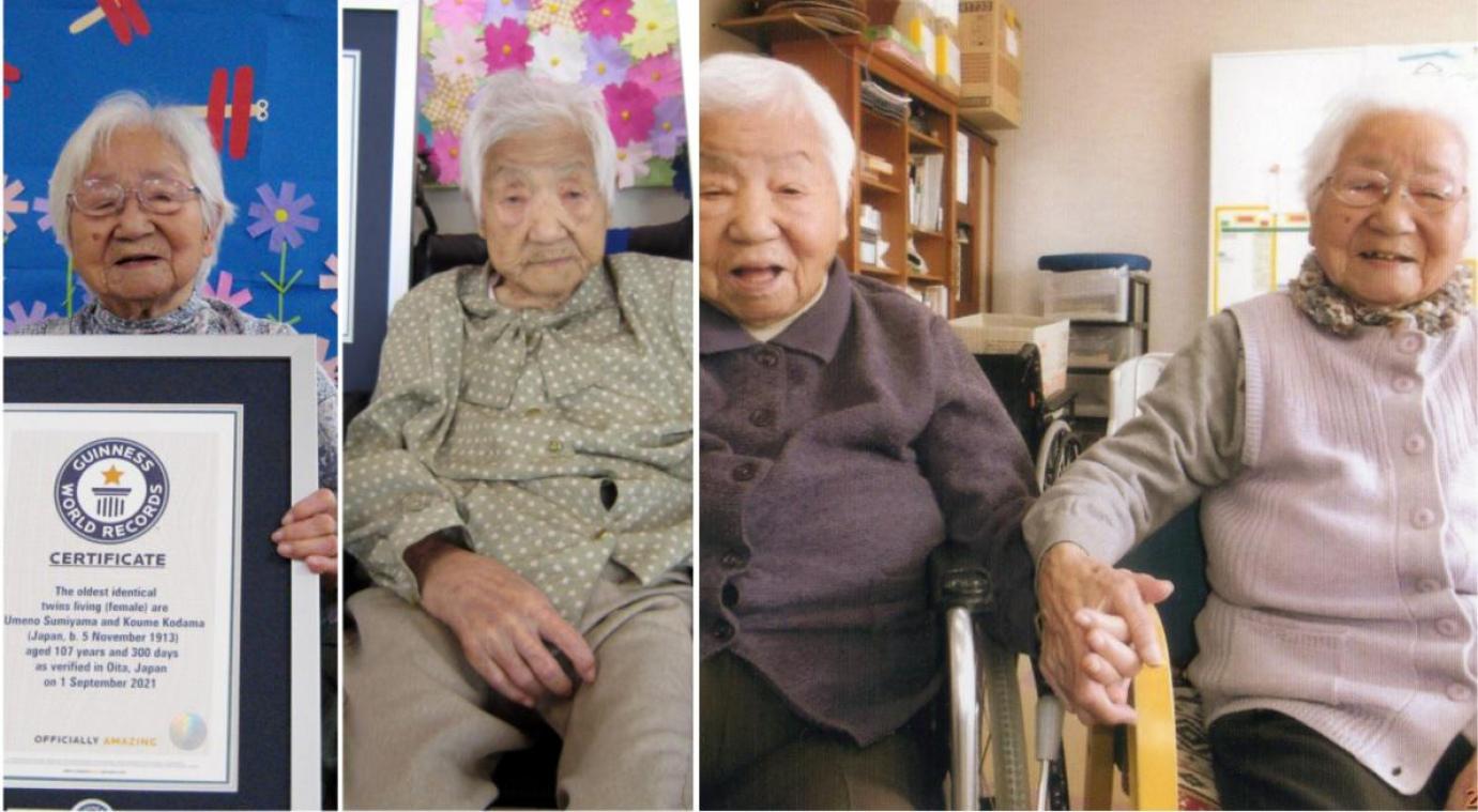 WOW. Japanse eeneiige tweeling is oudste ter wereld