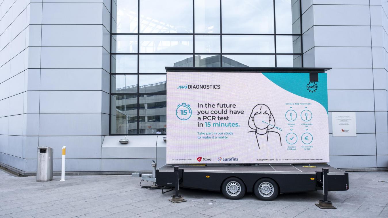 Nieuwe ultrasnelle PCR-testen worden uitgetest op Brussels Airport