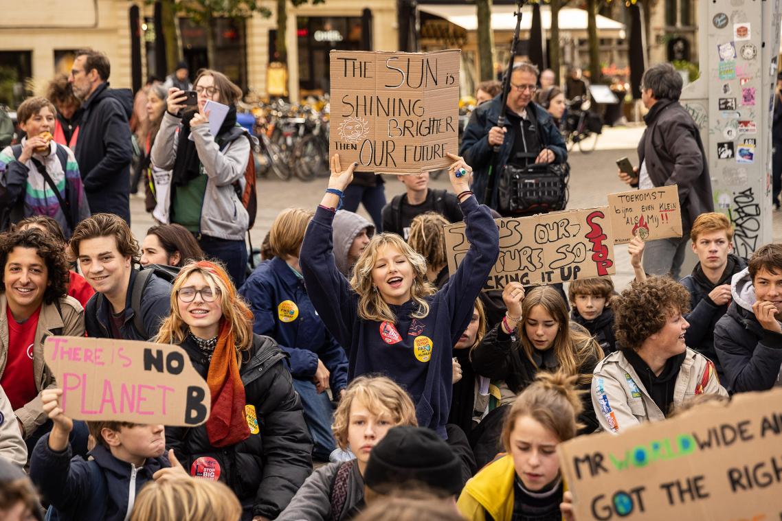 Meer dan duizend jongeren namen deel aan klimaatmars in Gent
