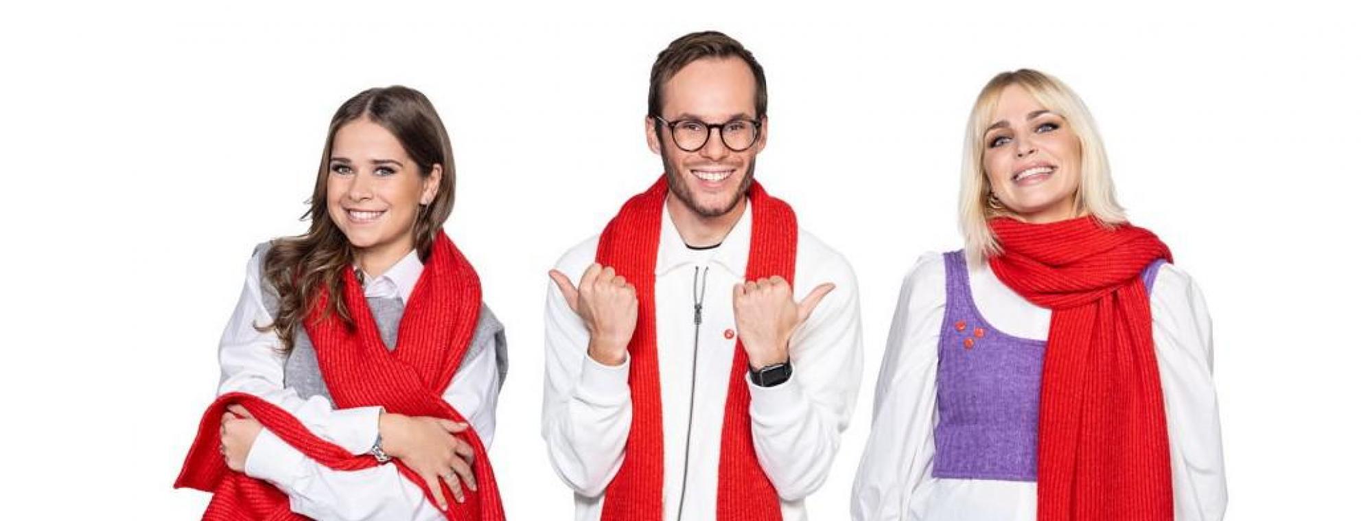 Julie Van den Steen, Vincent Fierens en Laura Tesoro zijn de gezichten van ‘Rode Neuzen Dag On Tour’