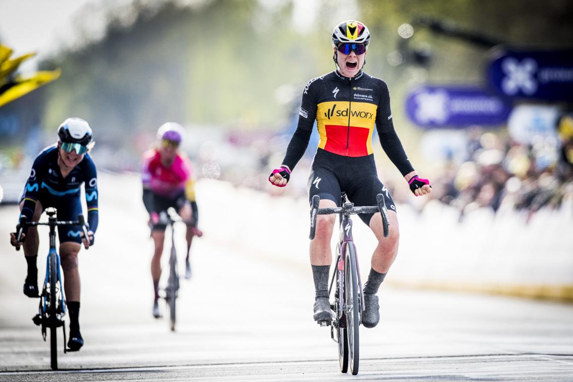 Lotte Kopecky scoorde straf kijkcijferrecord met winst in Ronde Van Vlaanderen