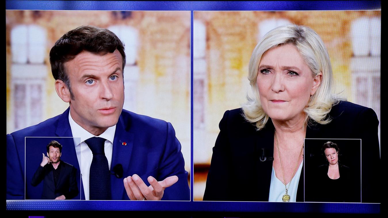 Blaffende honden bijten niet: geen duidelijke winnaar in gespannen debat Macron - Le Pen