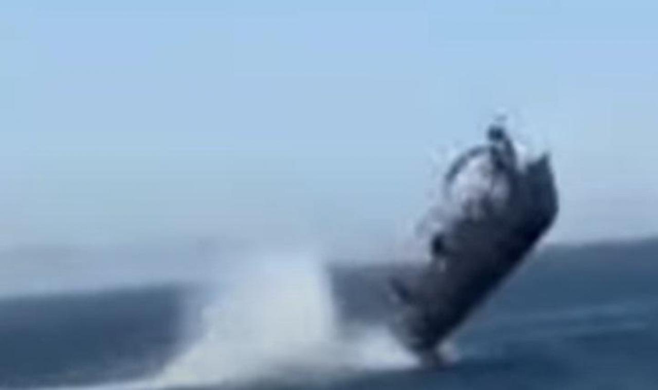 Mexicaans toeristenbootje botst met walvis en katapulteert passagiers de zee in (video)