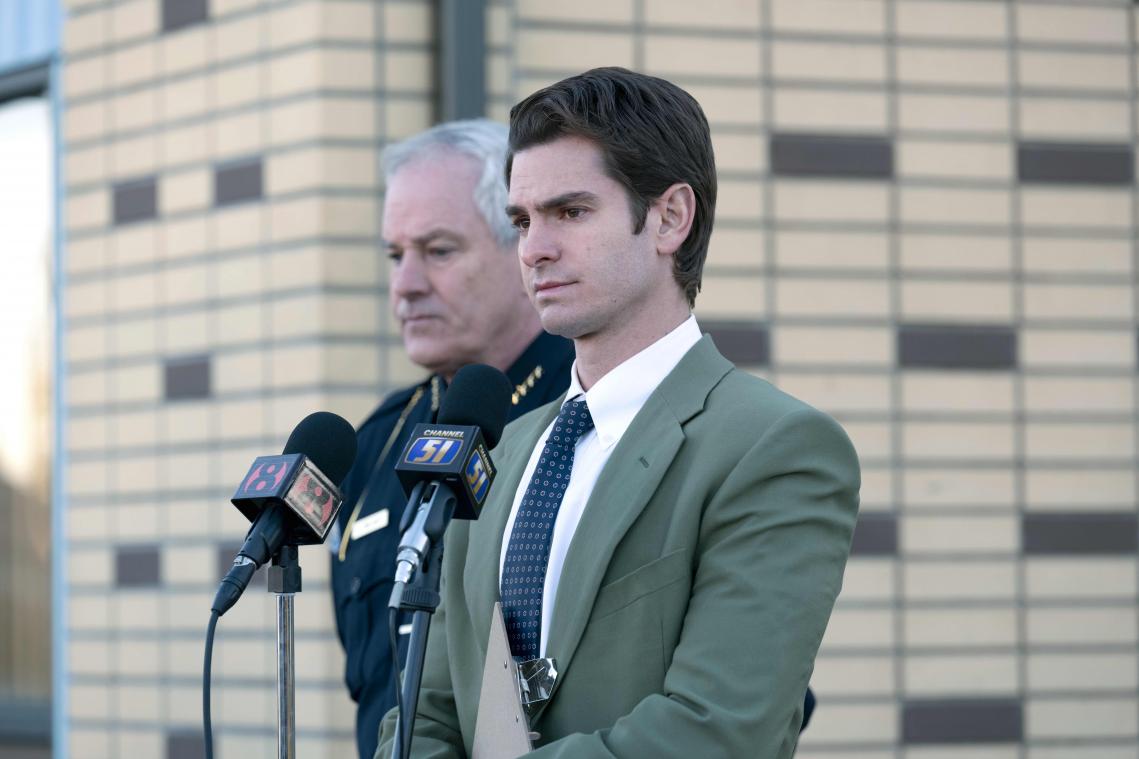 UNDER THE BANNER OF HEAVEN — “Church and State” Episode 4 (Airs Thursday, May 12th) — Pictured: Andrew Garfield as Jeb Pyre. CR: Michelle Faye/FX.