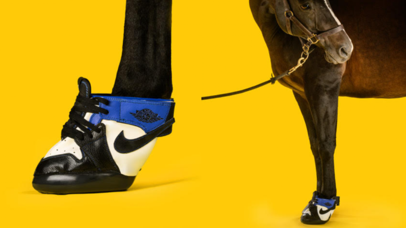 Ook paarden kunnen nu de hipste sneakers dragen