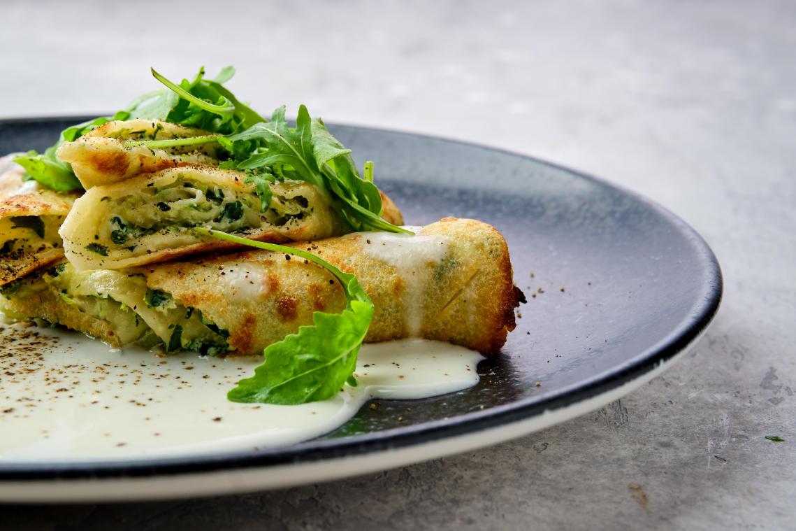 RECEPT. Een hartige pannenkoek met spinazie ter ere van Maria-Lichtmis