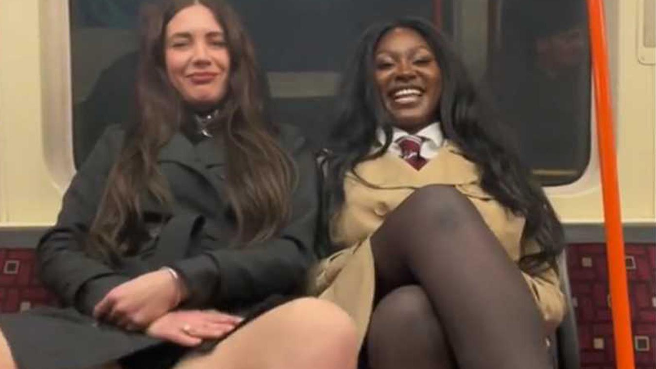 Vrouwen in metro plagen gluurder op gewaagde wijze wanneer hij wegkijkt: «Briljant!» (video)