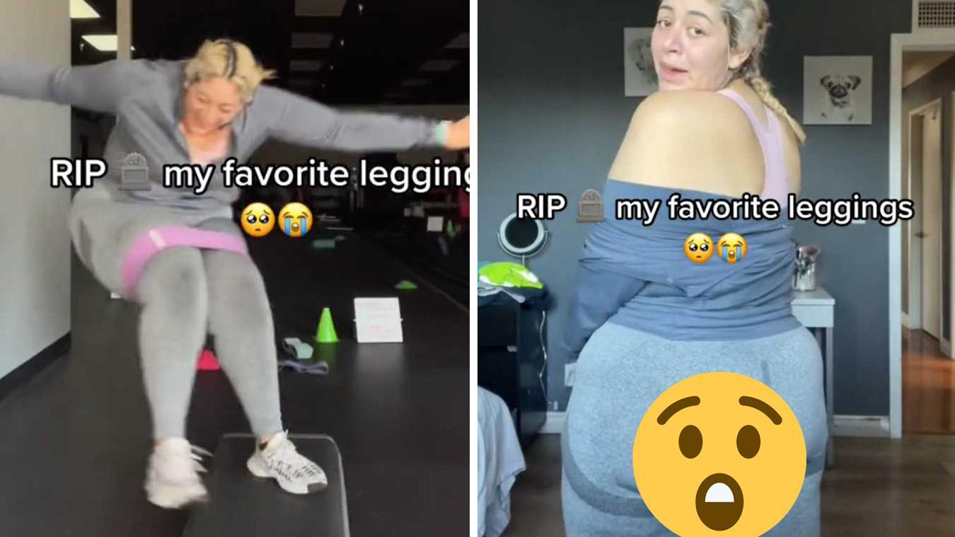 Legging van vrouw scheurt tijdens fitnessoefening: «Hahaha, hilarisch!» (video)