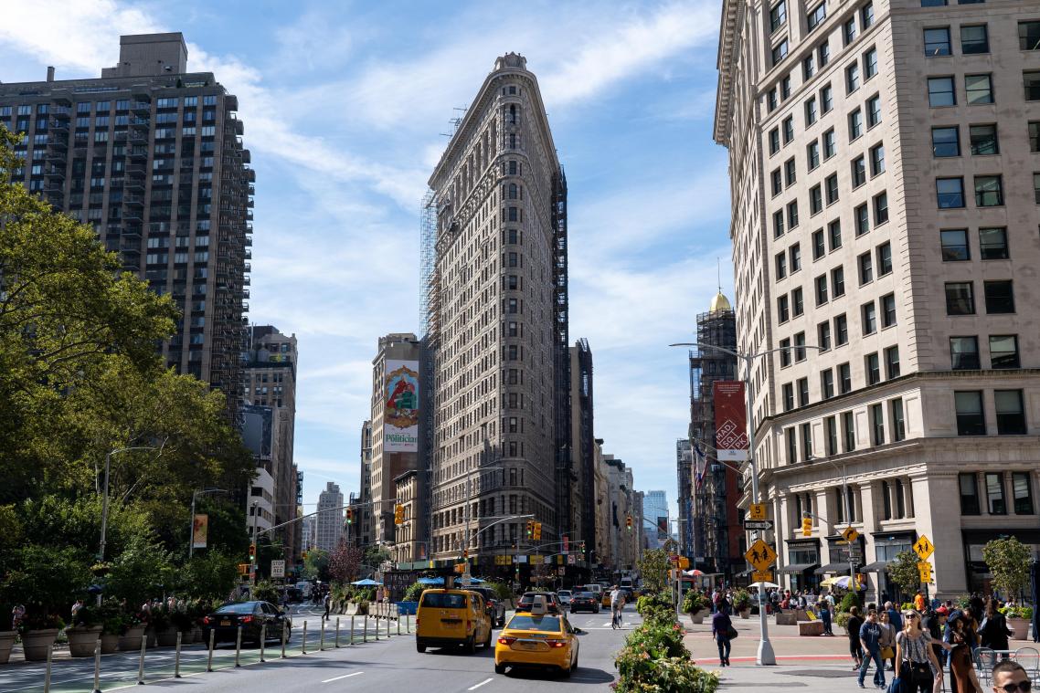 Iconische Flatiron wolkenkrabber in New York geveild voor 190 miljoen dollar