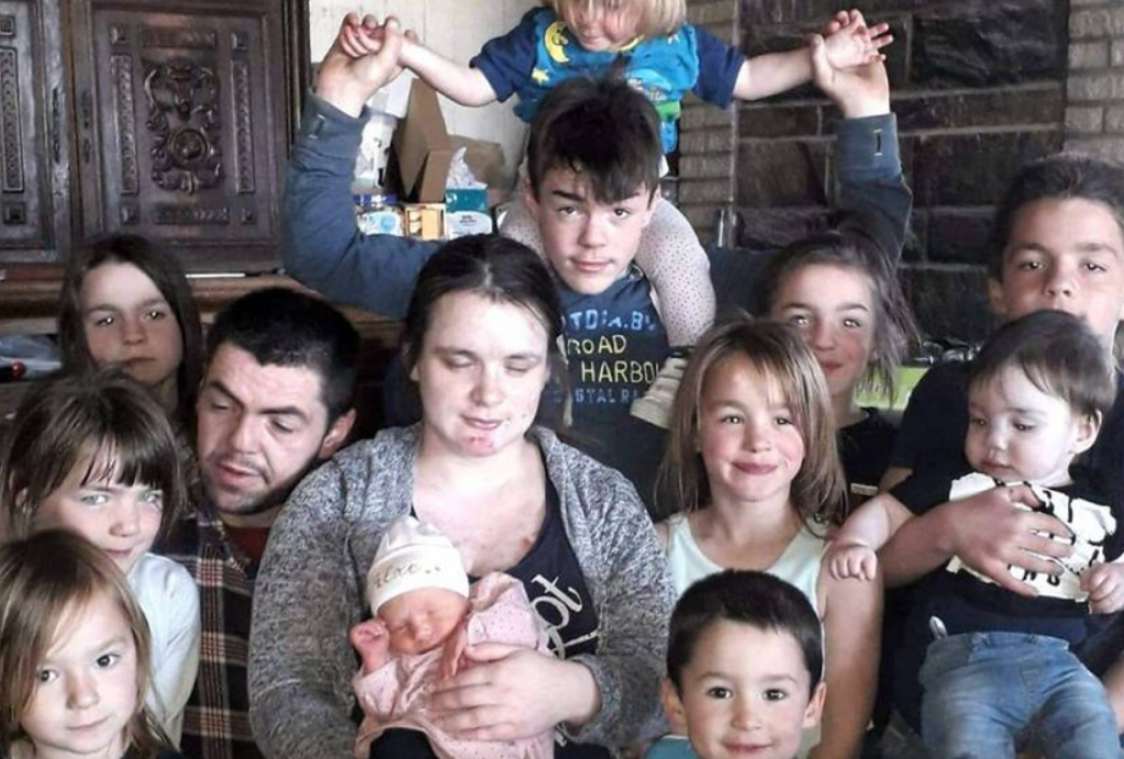 De familie X toen ze nog niet voltallig was.