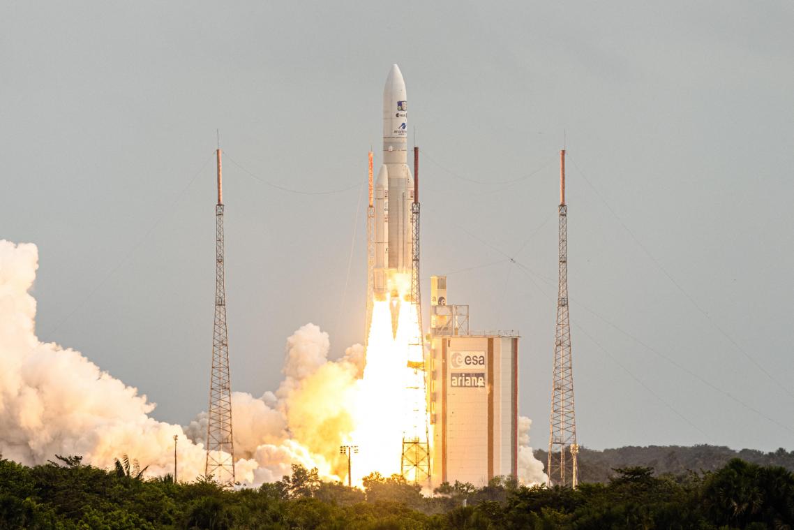 Europese ruimtesonde is gelanceerd: Juice zet koers naar Jupiter