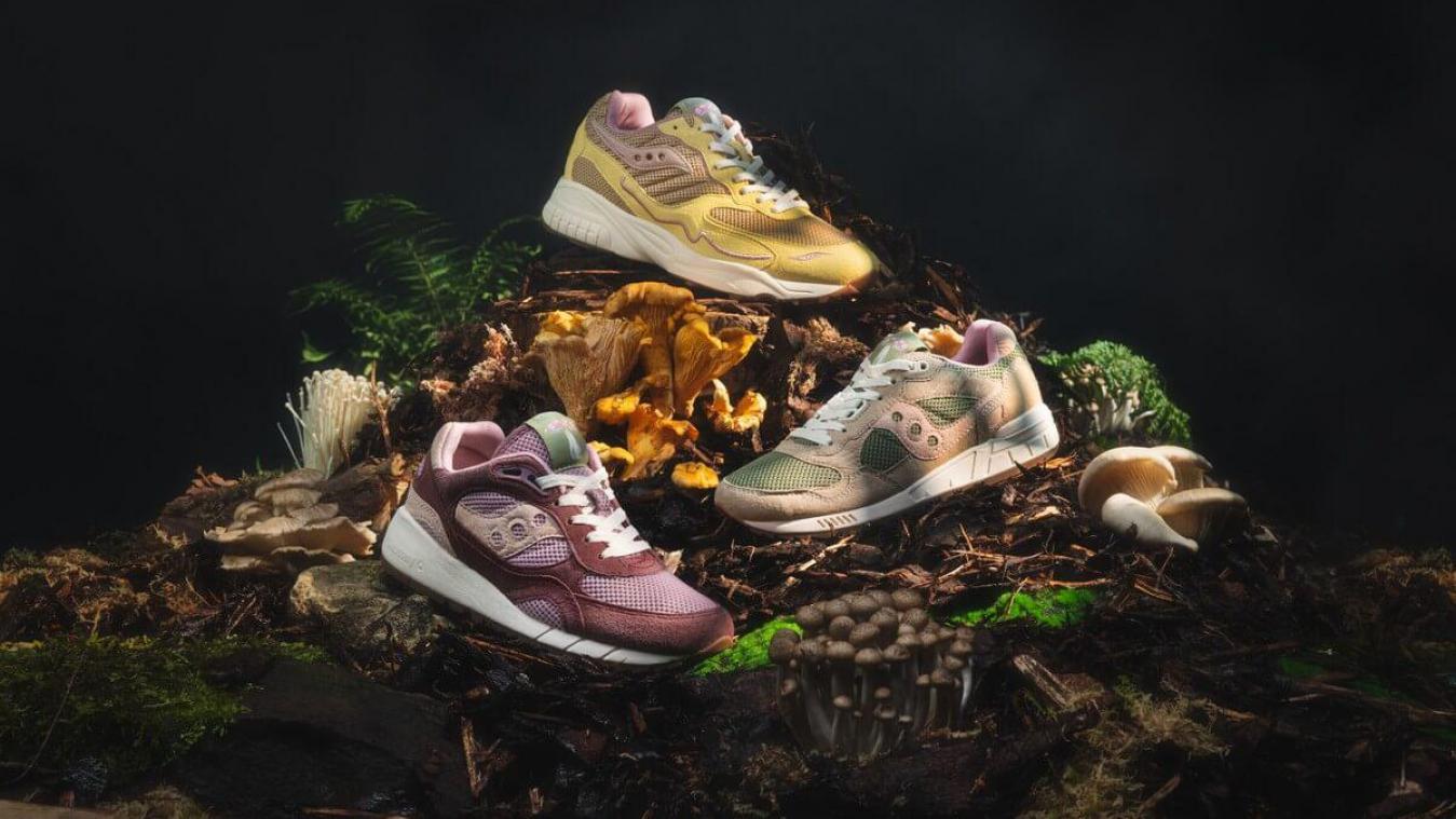 Ontdek het merk dat sneakers van paddestoelenleer op de markt brengt